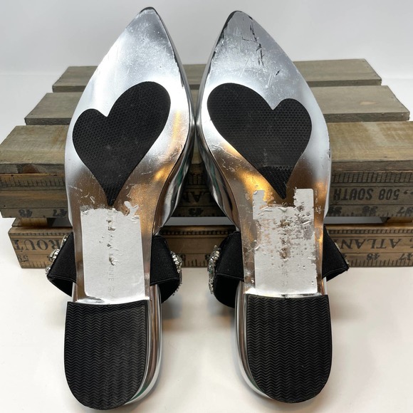 SCB Collection by Suecomma Bonnie Crystal Embellished Mules - Picture 15 of 15